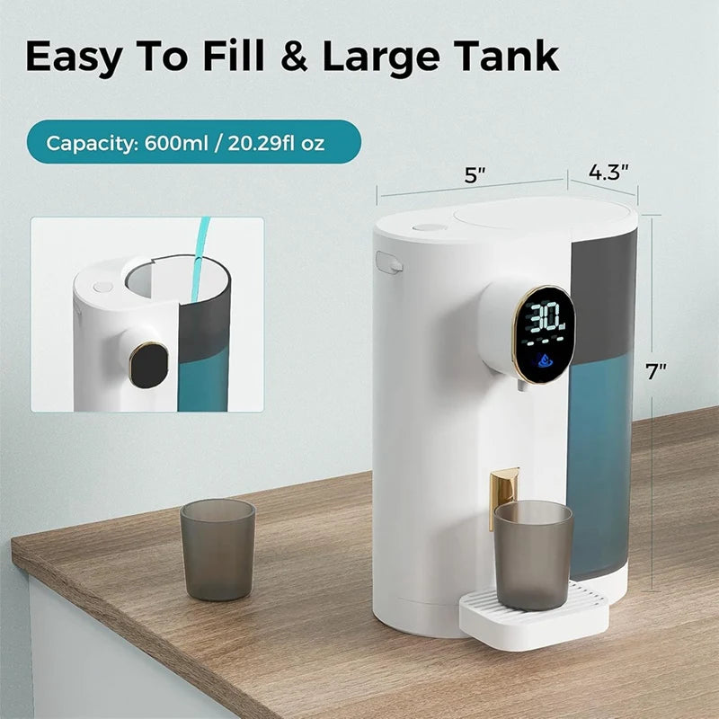 Automatic Mouthwash Dispenser For Bathroom With 2 Cups 4 Levels And LED Screen Electric Smart Mouthwash Dispenser